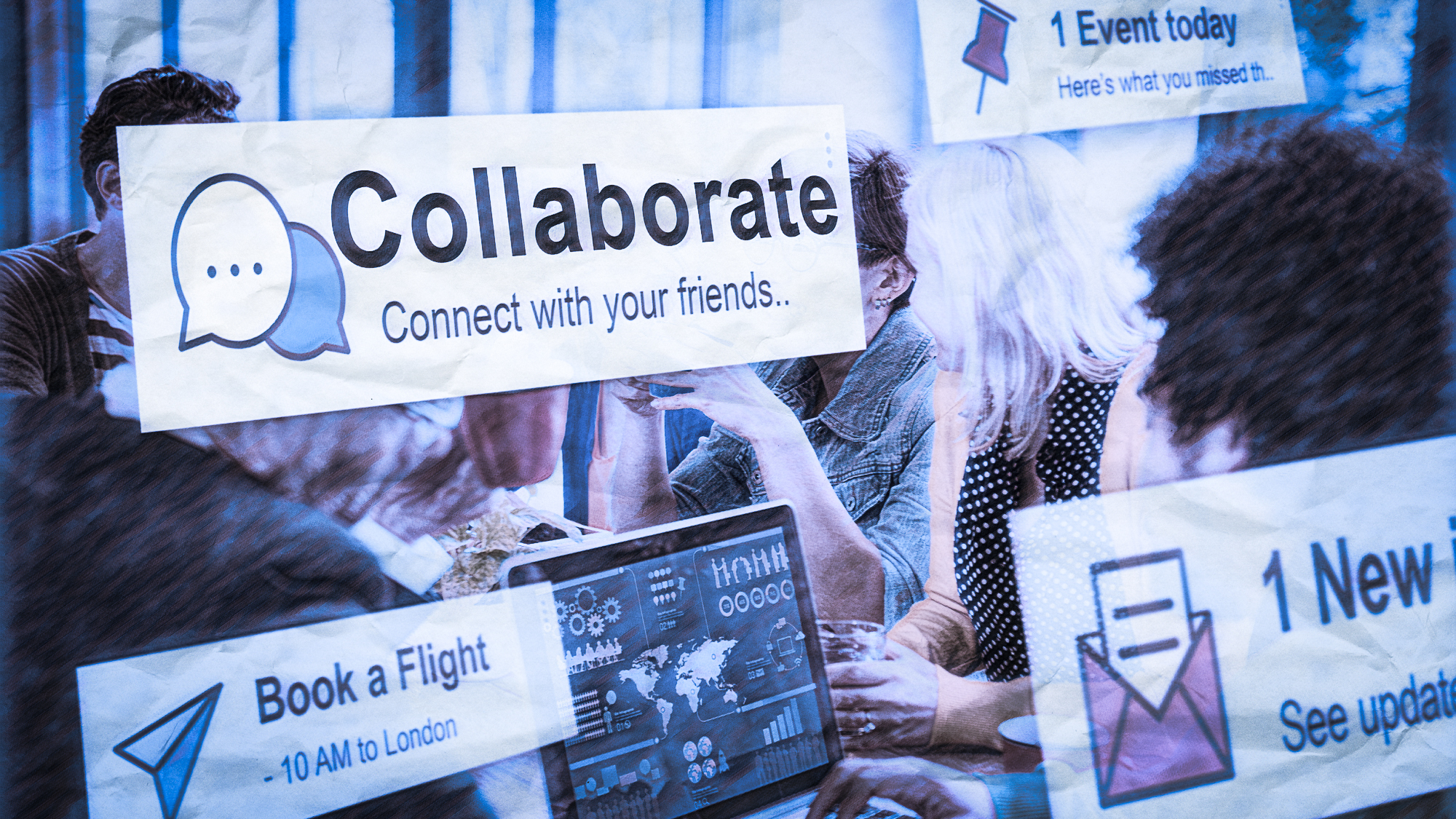 Collaborate Team Teamwork Partnership Concept